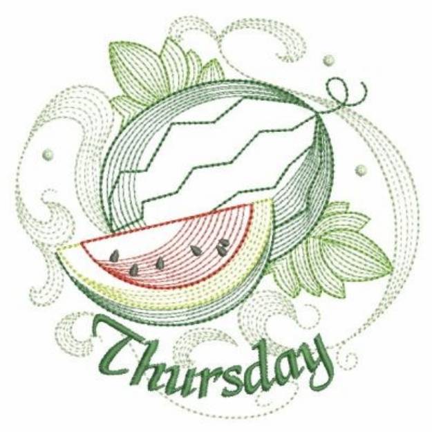 Picture of Thursday Fruit Machine Embroidery Design