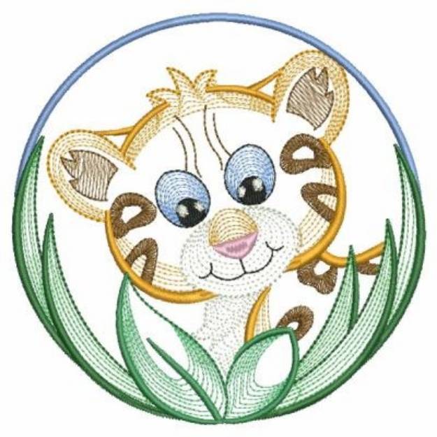 Picture of Circle Leopard Machine Embroidery Design
