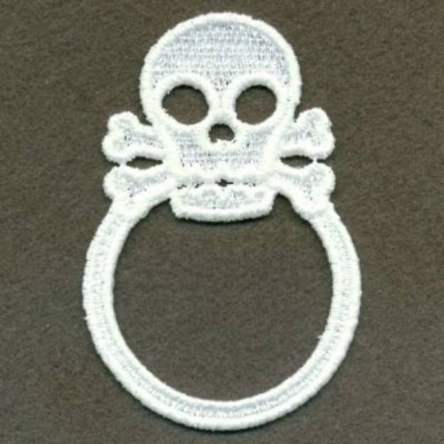 Picture of FSL Halloween Napkin Ring Machine Embroidery Design