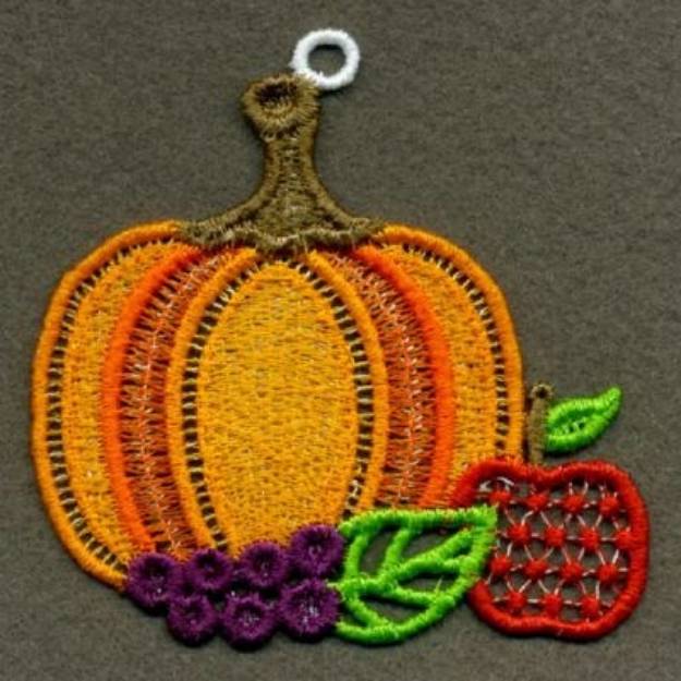 Picture of FSL Thanksgiving Ornaments Machine Embroidery Design