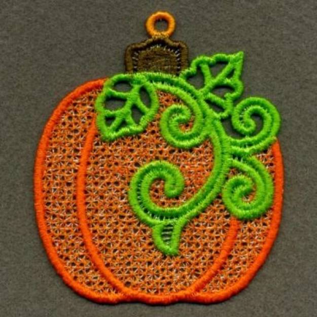Picture of FSL Thanksgiving Ornament Machine Embroidery Design