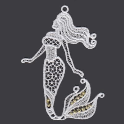 FSL Mermaid Machine Embroidery Design