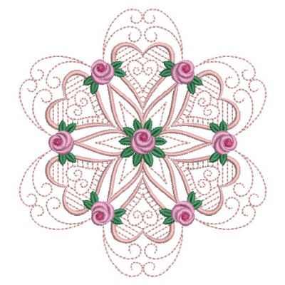 Floral Quilt Machine Embroidery Design