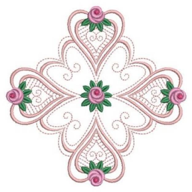 Picture of Roses Quilt Machine Embroidery Design