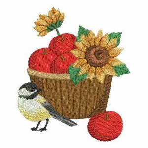 Picture of Fall Apples Machine Embroidery Design