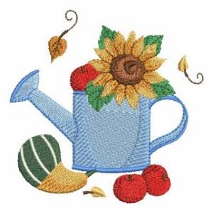 Picture of Fall Water Can Machine Embroidery Design