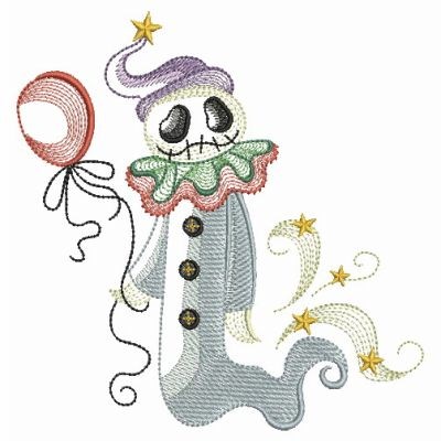 Halloween Ghost Machine Embroidery Design