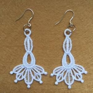 Picture of FSL Lace Earrings Machine Embroidery Design