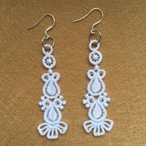 Picture of FSL Long Earrings Machine Embroidery Design