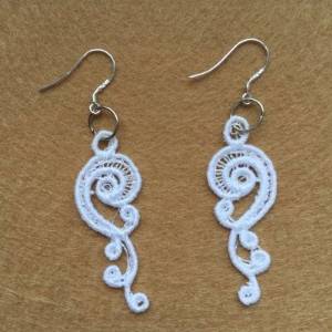 Picture of FSL Swirl Earrings Machine Embroidery Design