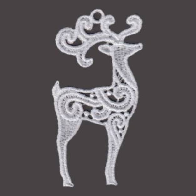 Picture of FSL Reindeer Machine Embroidery Design