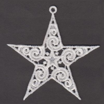 FSL Star Machine Embroidery Design