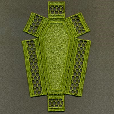 3D FSL Halloween Coffin Machine Embroidery Design