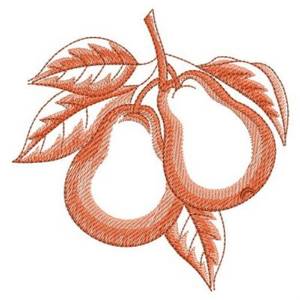 Picture of Sketched Pears Machine Embroidery Design
