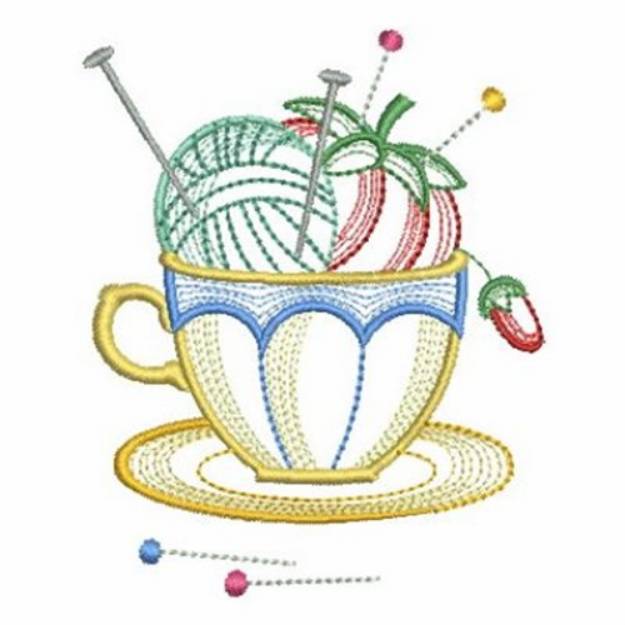 Picture of Crafty Cup Machine Embroidery Design