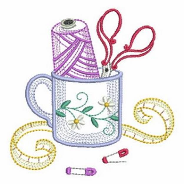 Picture of Sewing Cup Machine Embroidery Design