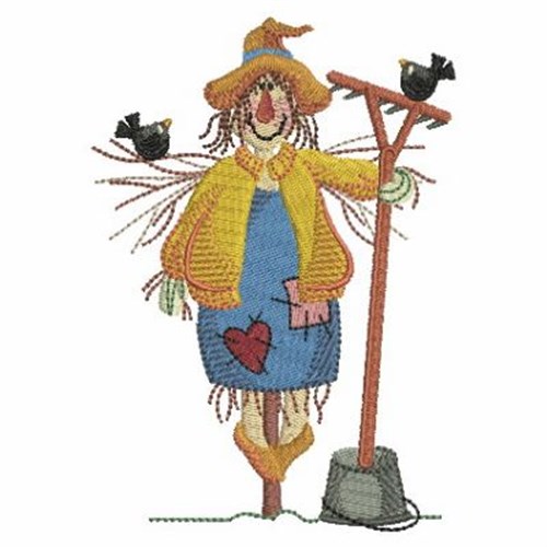 Country Scarecrow Machine Embroidery Design