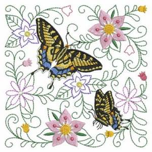 Picture of Butterfly Block Machine Embroidery Design