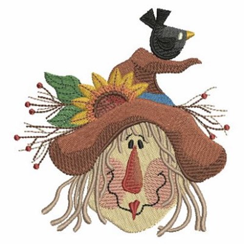 Country Scarecrow Machine Embroidery Design