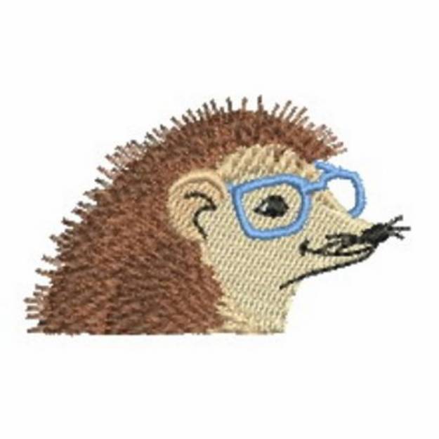 Picture of Hedgehog Pocket Topper Machine Embroidery Design