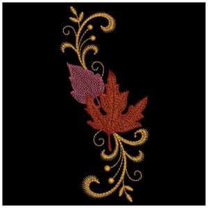 Picture of Autumn Leaf Machine Embroidery Design