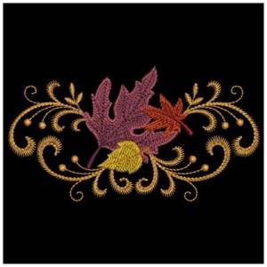 Picture of Autumn Leaf Machine Embroidery Design