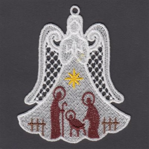 FSL Nativity Angel Machine Embroidery Design