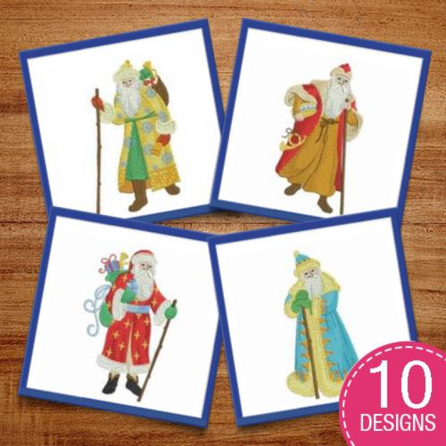 Picture of Victorian Santa Embroidery Design Pack