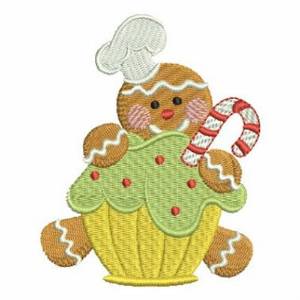 Picture of Gingerbread Man Chef Machine Embroidery Design