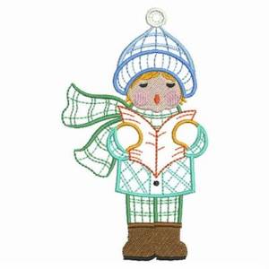 Picture of Christmas Kids Machine Embroidery Design