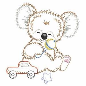 Picture of Vintage Baby Animals Machine Embroidery Design
