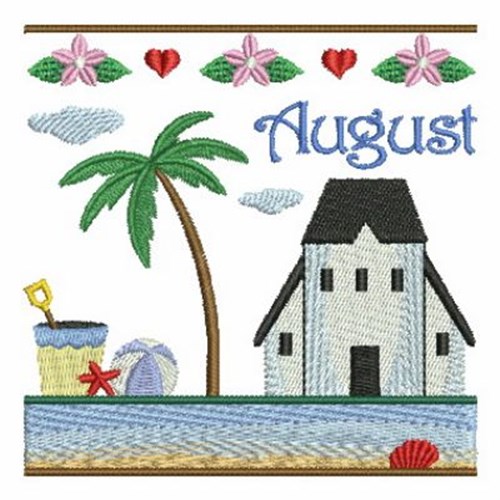 August House Machine Embroidery Design