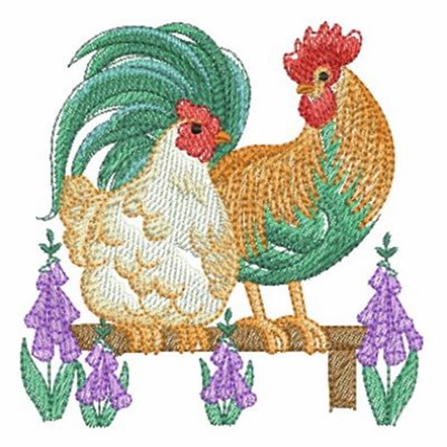 Chickens Machine Embroidery Design