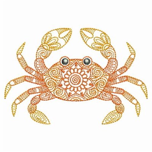Vintage Sea Life Machine Embroidery Design