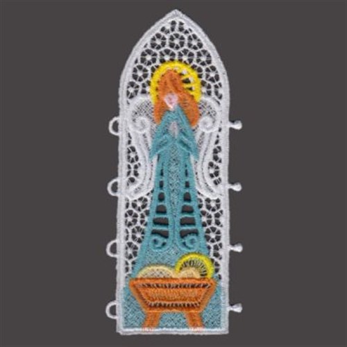 FSL Nativity Panel Screen Machine Embroidery Design