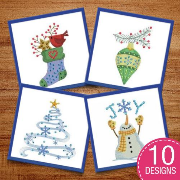 Picture of Crystal Christmas Medley Embroidery Design Pack