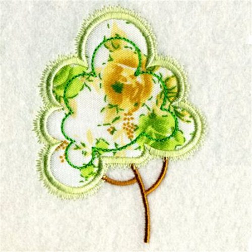 Applique Tree Machine Embroidery Design