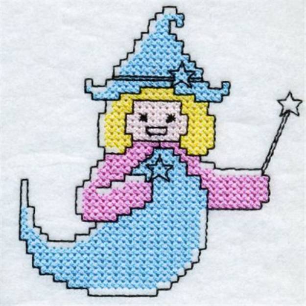 Picture of Cross Stitch Witch Machine Embroidery Design