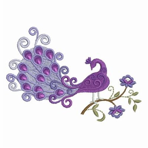 Peacocks Machine Embroidery Design