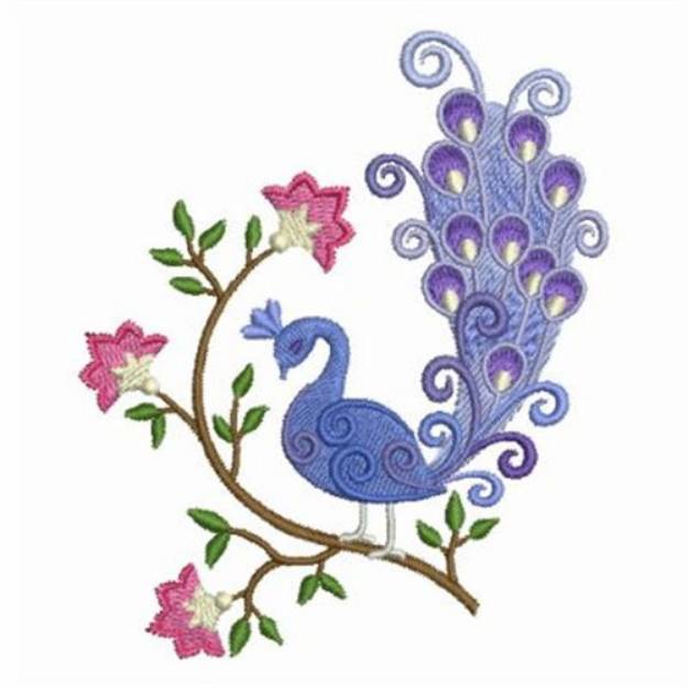 Picture of Fancy Peacocks Machine Embroidery Design