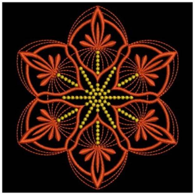 Picture of Formal Snowflake Quilt Machine Embroidery Design