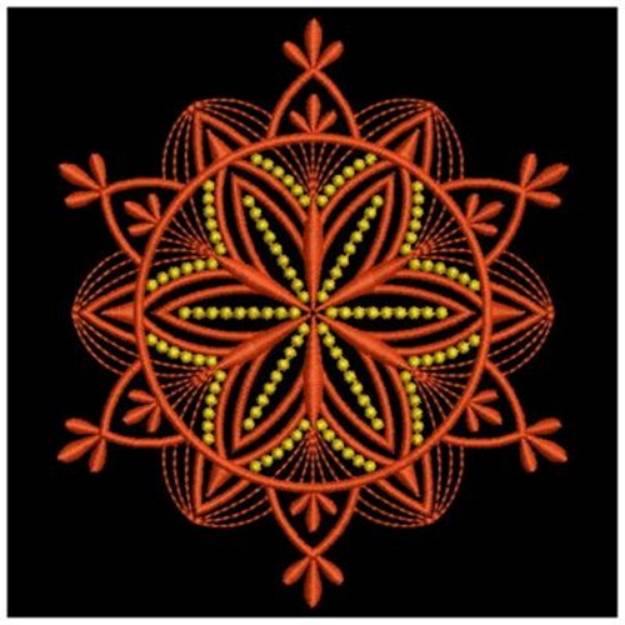 Picture of Starburst Snowflake Quilt Machine Embroidery Design
