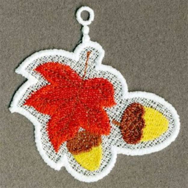 Picture of FSL Thanksgiving Ornament Machine Embroidery Design