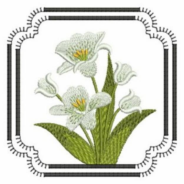 Picture of Lily Flowers Machine Embroidery Design