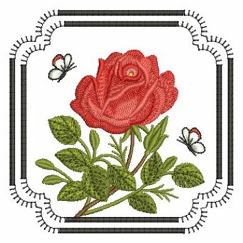 Rose Flowers Machine Embroidery Design
