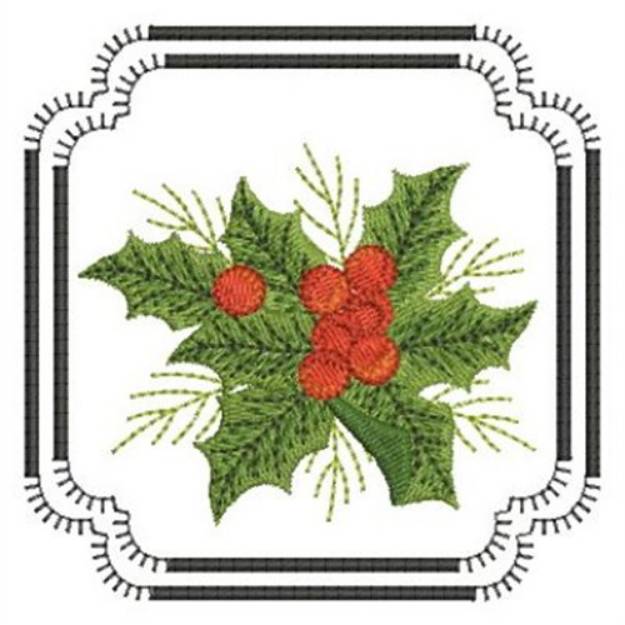 Picture of Holly Flowers Machine Embroidery Design