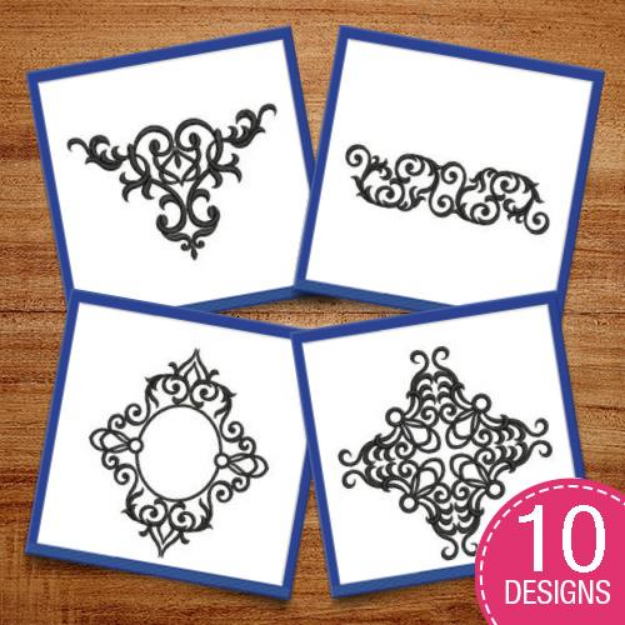 Picture of Wrought Iron Embroidery Design Pack