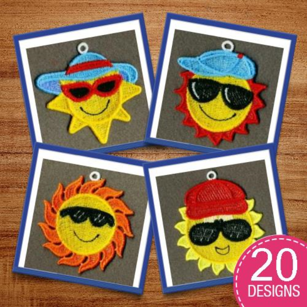 Picture of FSL Summer Fun Embroidery Design Pack