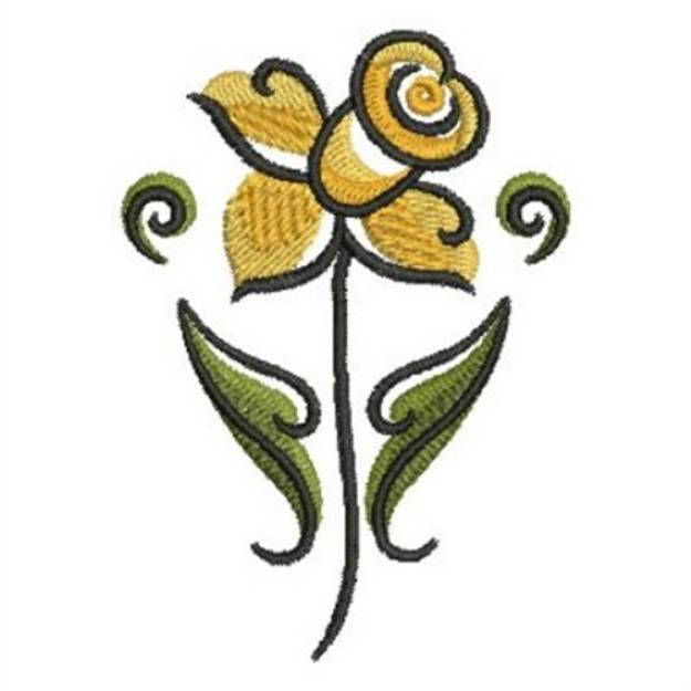 Picture of March Daffodil Machine Embroidery Design