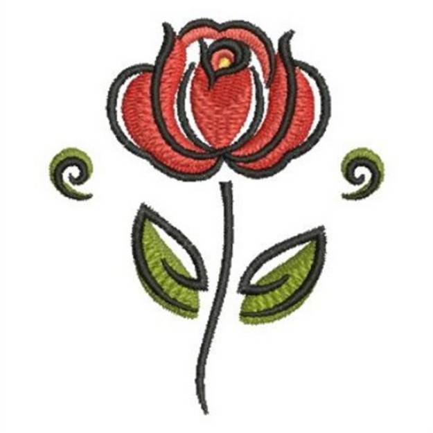 Picture of June Rose Machine Embroidery Design